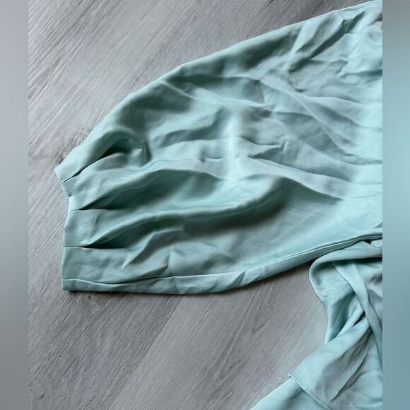 Zara Mint Green Wrap Dress - Picture 5 of 7